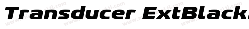 Transducer ExtBlackIta字体转换